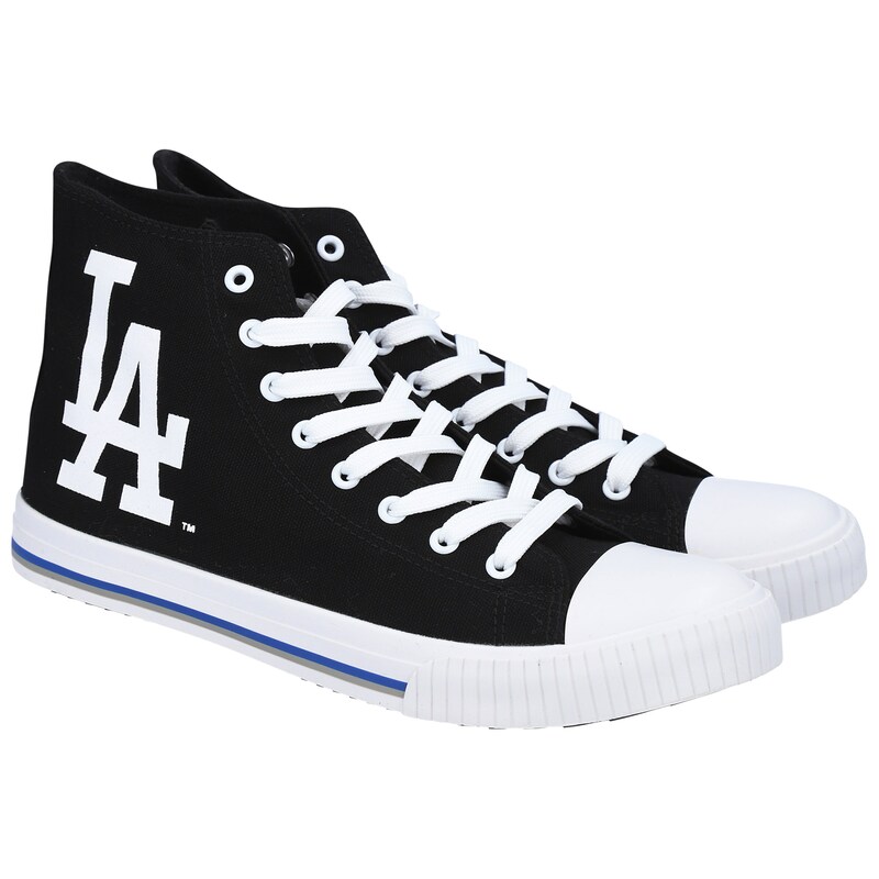 Los Angeles Dodgers FOCO High Top Canvas Shoes at Fanatics