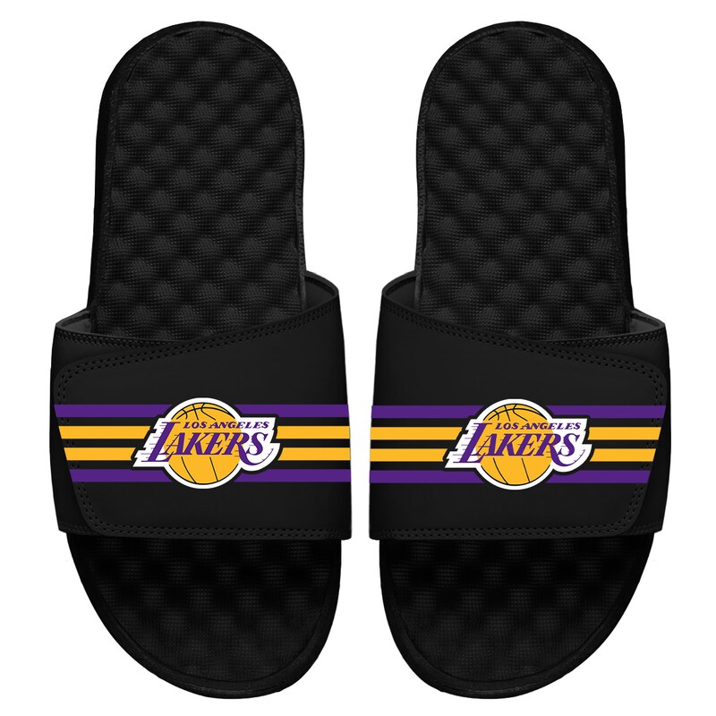 Los Angeles Lakers ISlide Stripes Slides at Fanatics