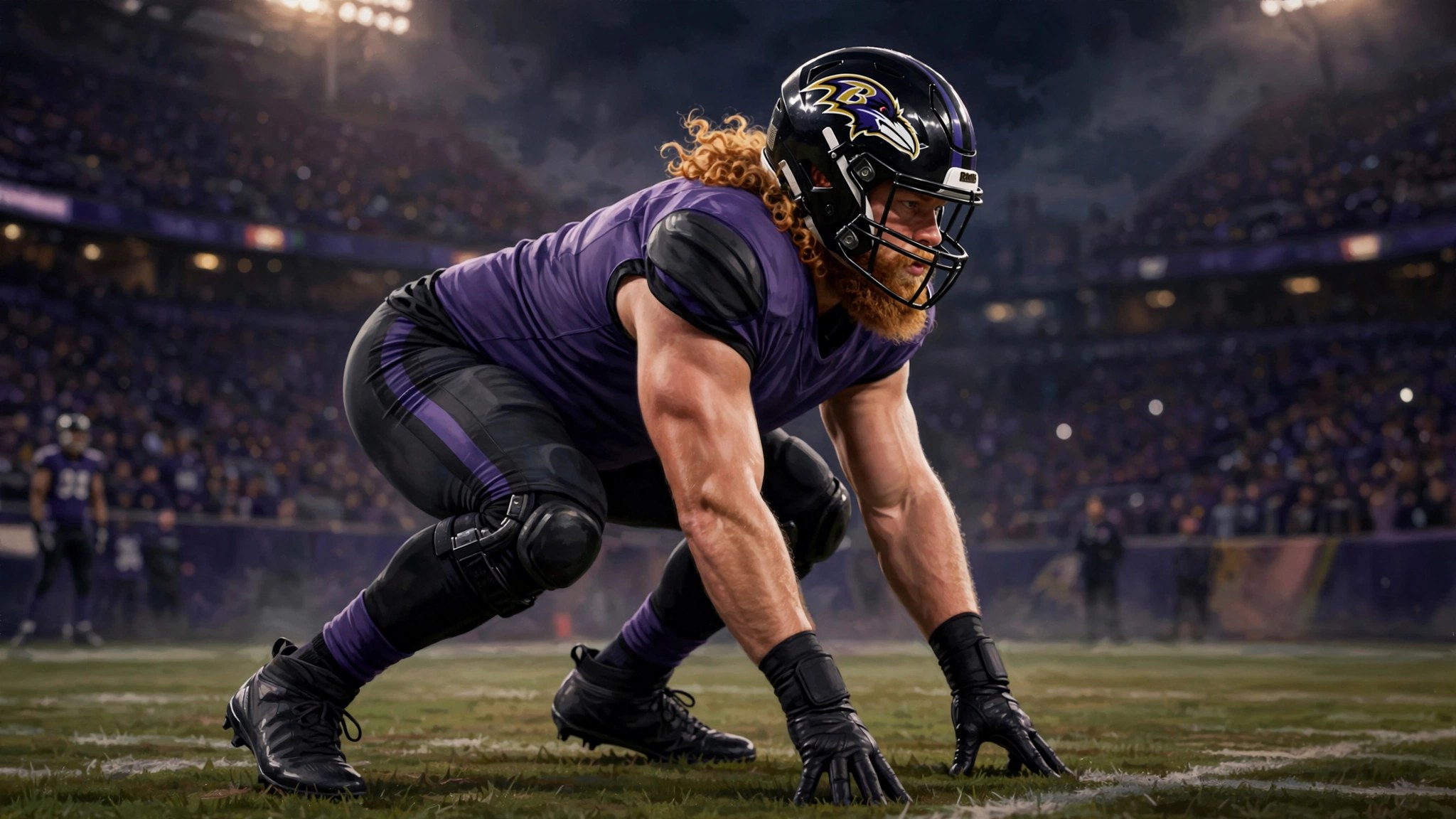 Cam Jurgens in a Ravens uniform after the trade from Philadelphia