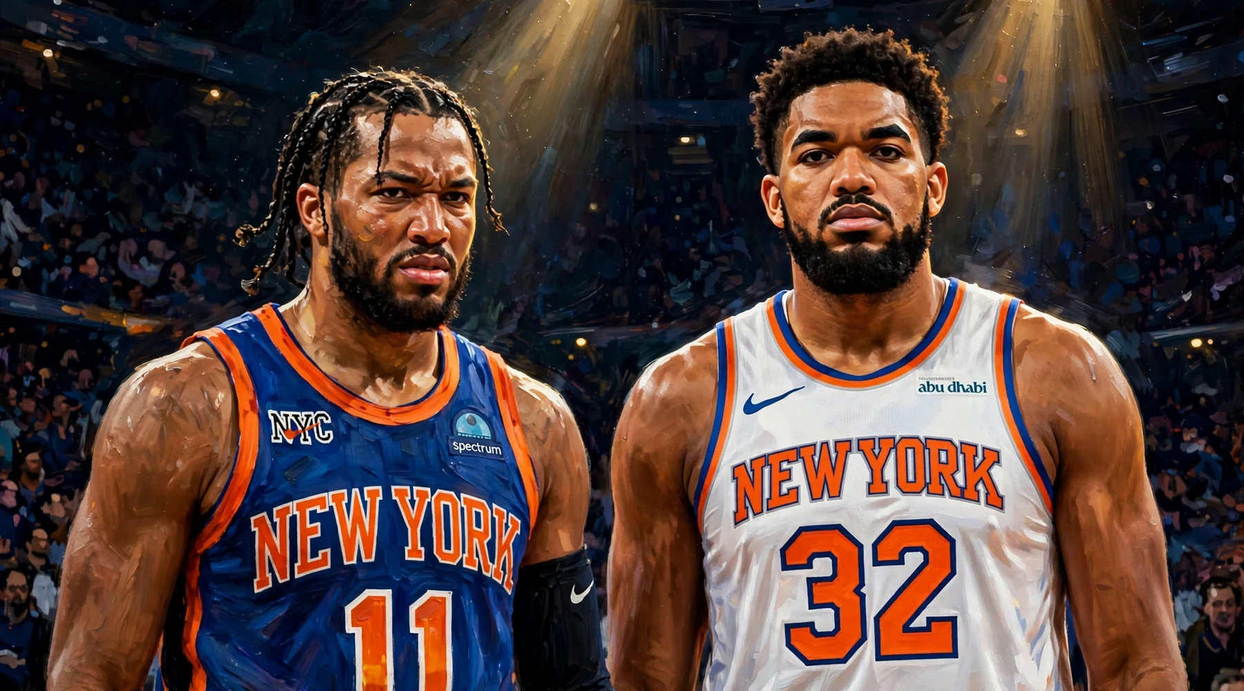 Jalen Brunson and Karl-Anthony Towns: New York Knicks stars