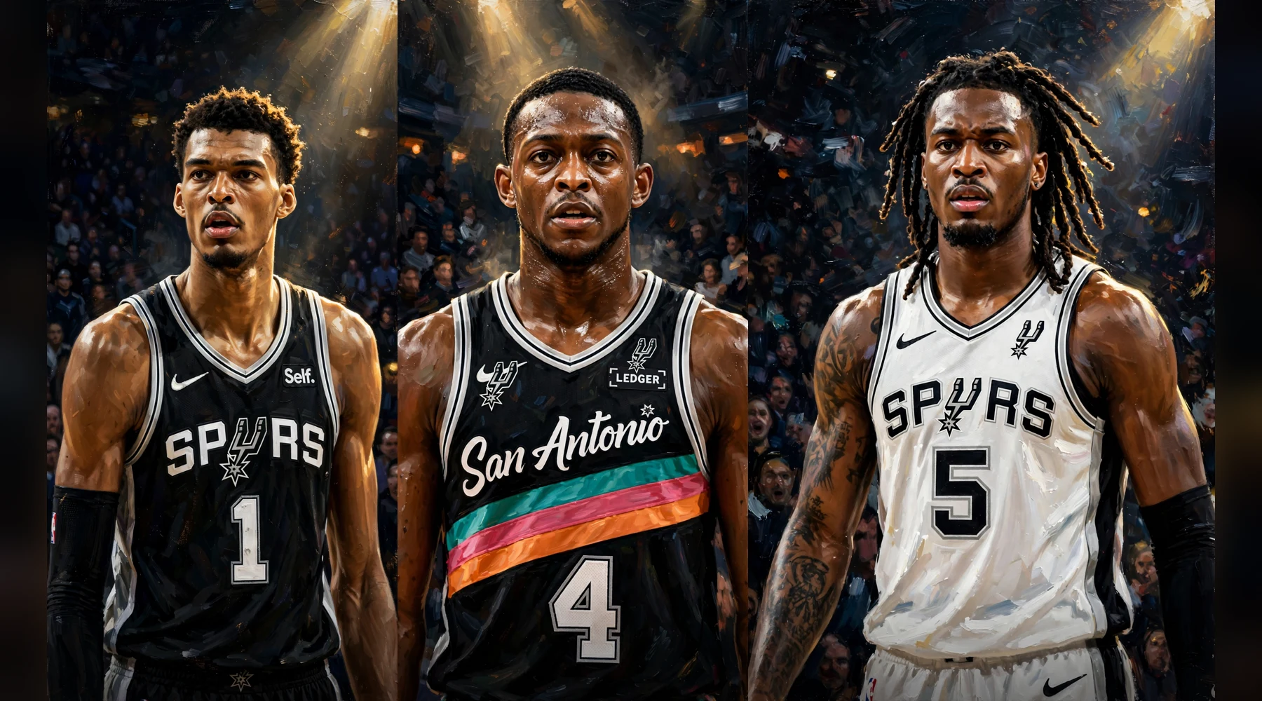 Victor Wembanyama, De'Aaron Fox and Stephon Castle: San Antonio Spurs stars