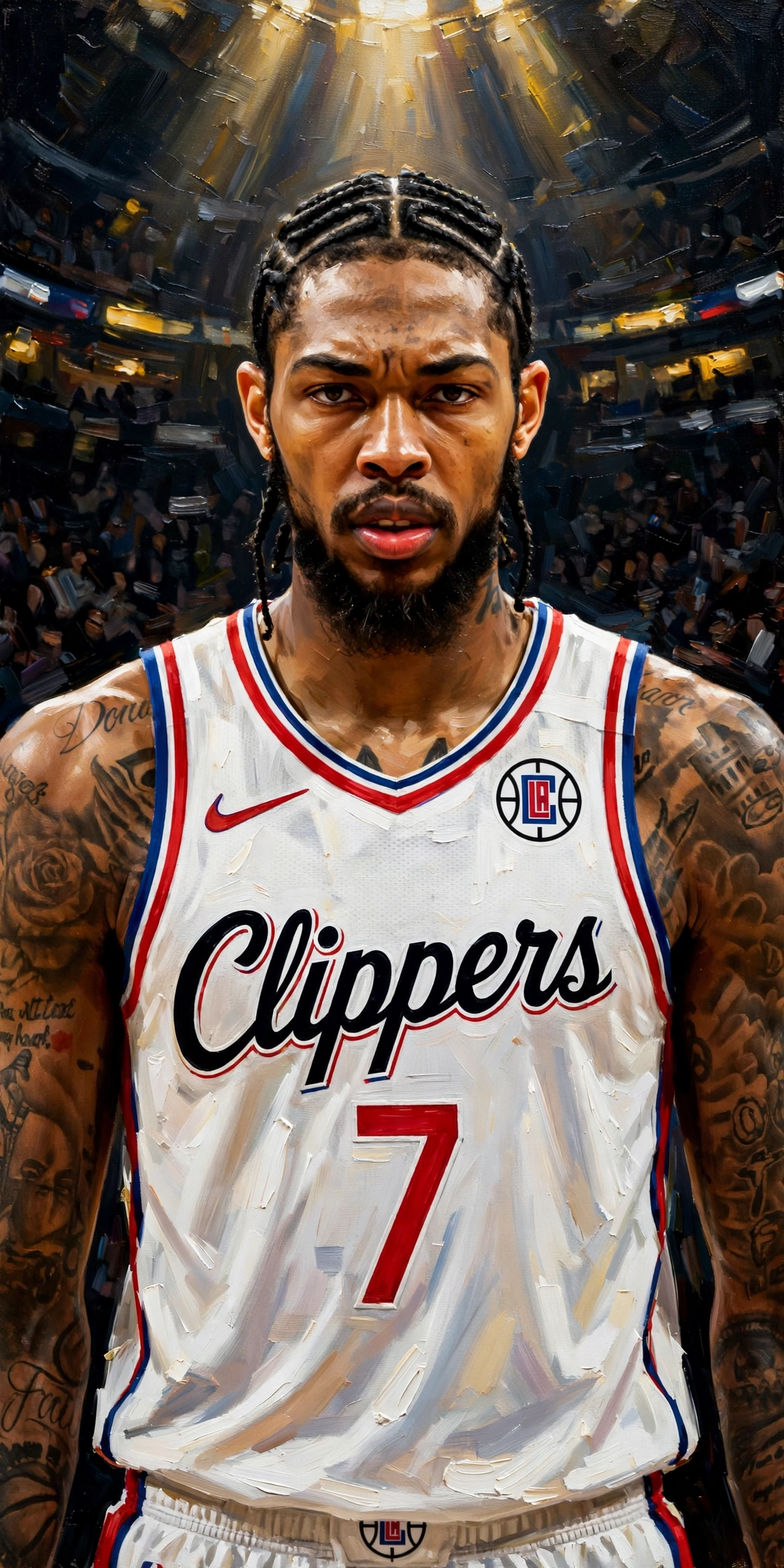 Illustration of Brandon Ingram in a LA Clippers uniform