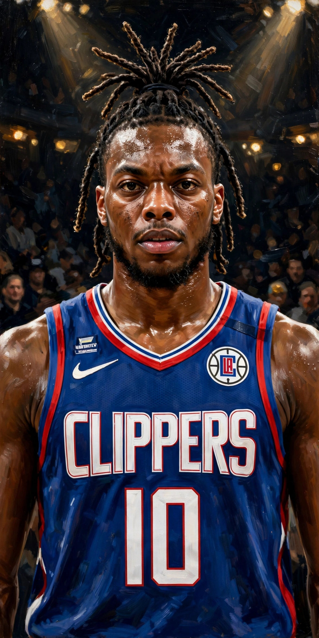 Illustration of Darius Garland in a LA Clippers uniform