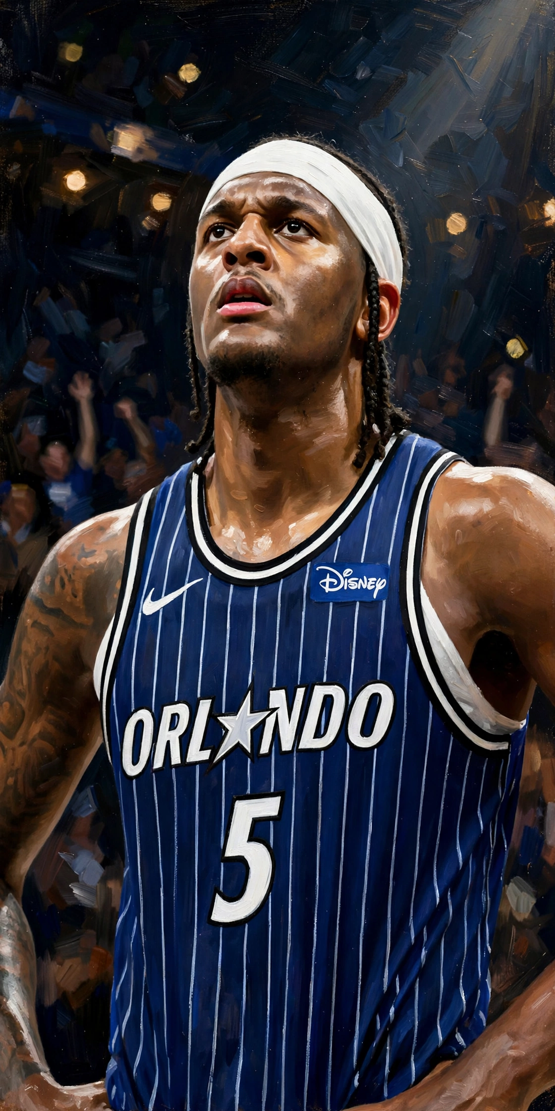 Illustration of Paolo Banchero in a Orlando Magic uniform