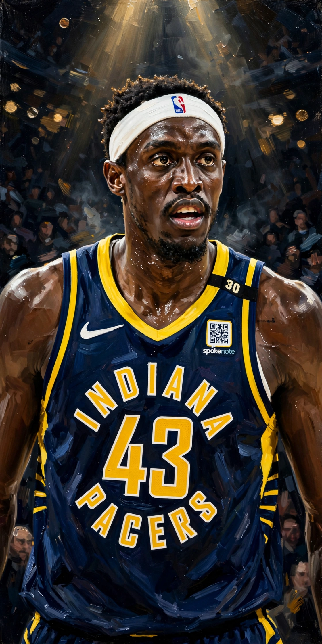 Illustration of Pascal Siakam in a Indiana Pacers uniform