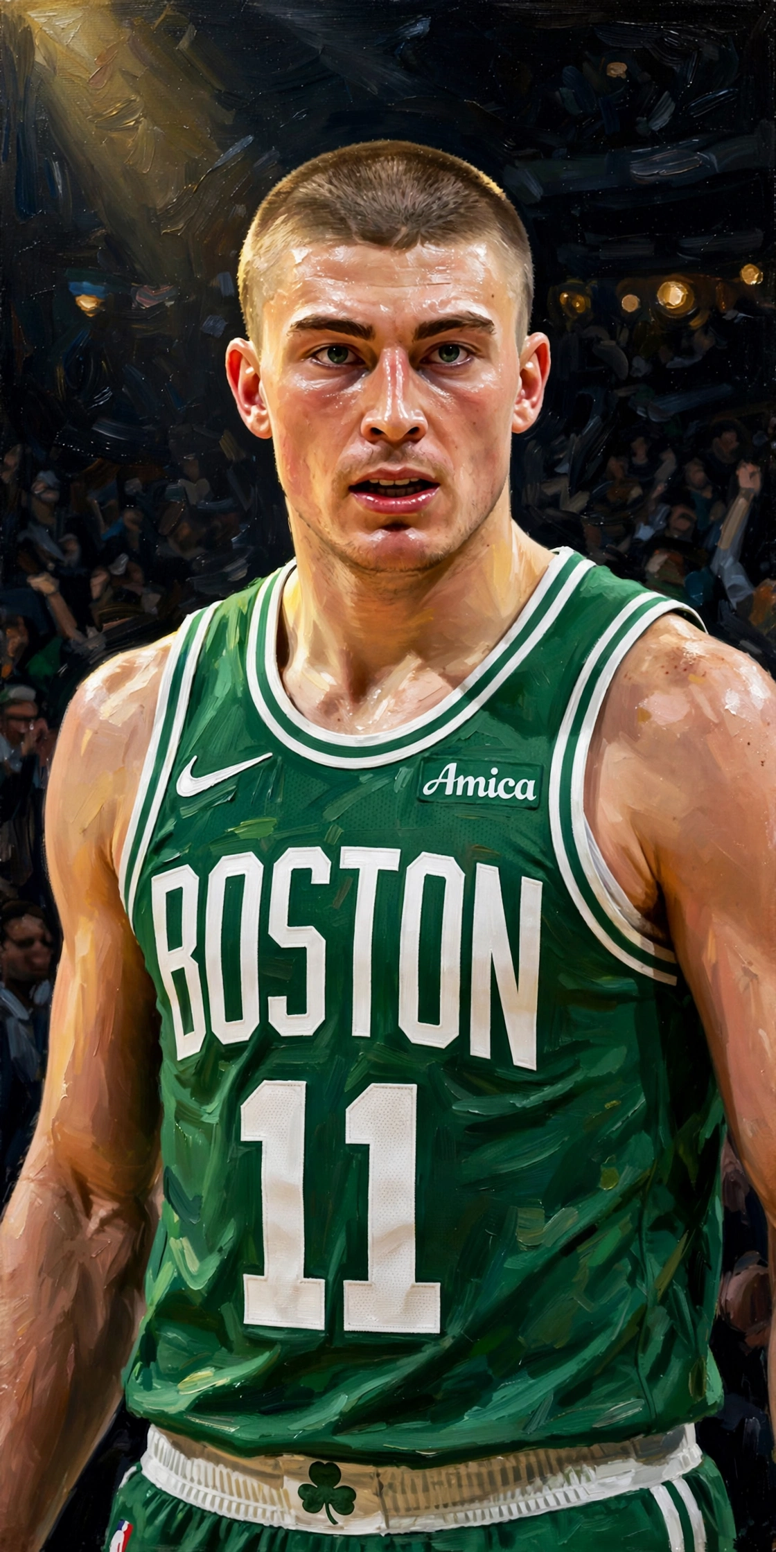 Illustration of Payton Pritchard in a Boston Celtics uniform